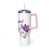 Sonographer Floral Vacuum Thermal Tumbler, 40oz