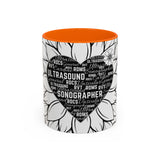 Sonographer Heart Accent Coffee Mug (11, 15oz)