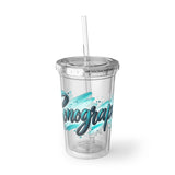 Sonographer 16 oz Insulated Tumbler with Straw