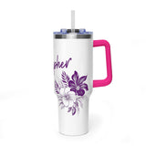 Sonographer Floral Vacuum Thermal Tumbler, 40oz