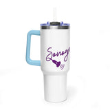 Sonographer Floral Vacuum Thermal Tumbler, 40oz