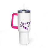 Sonographer Floral Vacuum Thermal Tumbler, 40oz