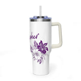 Sonographer Floral Vacuum Thermal Tumbler, 40oz