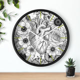 Botanical Heart Wall Clock