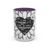 Sonographer Heart Accent Coffee Mug (11, 15oz)