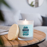 Smells Like Ultrasound Gel & Good Vibes Frosted Glass Candle
