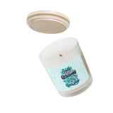 Smells Like Ultrasound Gel & Good Vibes Frosted Glass Candle