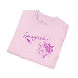 Sonographer Flowers Unisex Softstyle T-Shirt