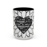 Sonographer Heart Accent Coffee Mug (11, 15oz)