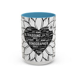 Sonographer Heart Accent Coffee Mug (11, 15oz)