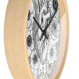 Botanical Heart Wall Clock