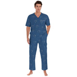 Sonographer Heart Scrub Set | V-Neck Medical Scrubs