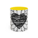 Sonographer Heart Accent Coffee Mug (11, 15oz)