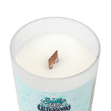 Smells Like Ultrasound Gel & Good Vibes Frosted Glass Candle