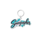 Sonographer Stainless Steel Keychain