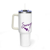 Sonographer Floral Vacuum Thermal Tumbler, 40oz