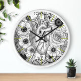 Botanical Heart Wall Clock