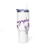 Sonographer Floral Vacuum Thermal Tumbler, 40oz