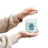 Smells Like Ultrasound Gel & Good Vibes Frosted Glass Candle