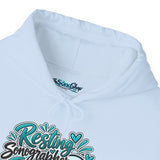 Resting Sonographer Face (R.S.F.) Unisex Heavy Blend™ Hooded Sweatshirt