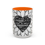 Sonographer Heart Accent Coffee Mug (11, 15oz)