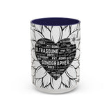 Sonographer Heart Accent Coffee Mug (11, 15oz)