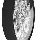 Botanical Heart Wall Clock