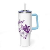 Sonographer Floral Vacuum Thermal Tumbler, 40oz
