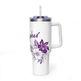Sonographer Floral Vacuum Thermal Tumbler, 40oz