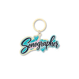 Sonographer Stainless Steel Keychain
