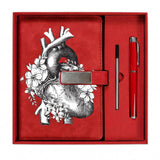 Anatomical Heart Notebook & Pen Gift Set