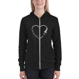 Sonographer Heart Probe Unisex zip hoodie