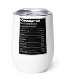 Sonographer Ingredients Wine Tumbler