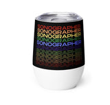 Sonographer Colors Wine Tumbler