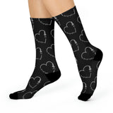 Crew Socks - Sonographer Heart Probe (Black)