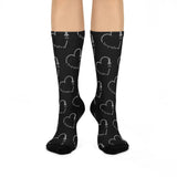 Crew Socks - Sonographer Heart Probe (Black)