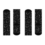 Crew Socks - Sonographer Heart Probe (Black)