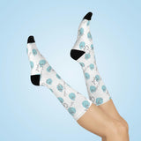 Echomoji™ "You Get Cold Gel" Crew Socks (White)
