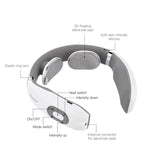 Electric Pulse Neck Massager Cervical Traction Collar Therapy Pain Relief Stimulator Guasha Acupuncture Cupping Patting Massage