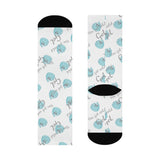 Echomoji™ "You Get Cold Gel" Crew Socks (White)