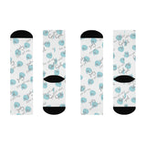 Echomoji™ "You Get Cold Gel" Crew Socks (White)