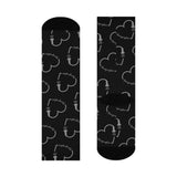 Crew Socks - Sonographer Heart Probe (Black)
