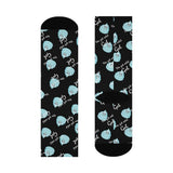 Echomoji™ "You Get Cold Gel" Crew Socks (Black)