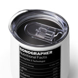 Sonographer Ingredients Wine Tumbler